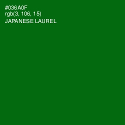 #036A0F - Japanese Laurel Color Image